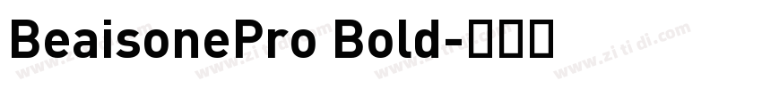 BeaisonePro Bold字体转换